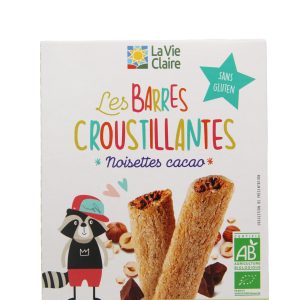 BARRES CROUSTILLANTES FOURREES PATE A TARTINER NOISETTES CACAO