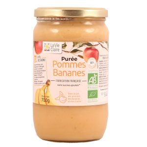 Purée pommes bananes bio