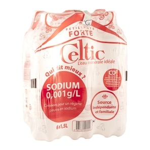 Eau minérale forte pétillante