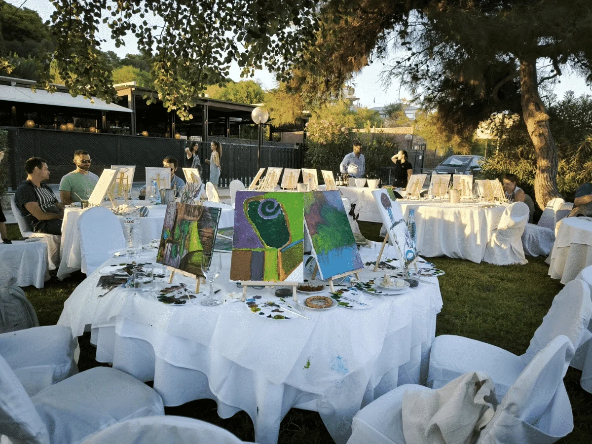 Atelier de peinture et de dégustation à Athènes – Image 2