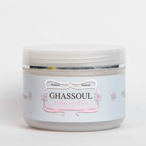 Masque Ghassoul à la rose (200g)  – lot de 12 pots